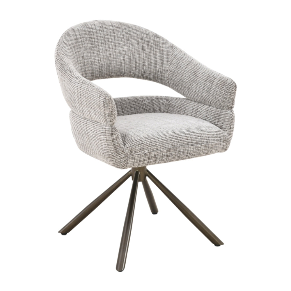 MUST Living Chaise de salle à manger pivotante Clooney Beige