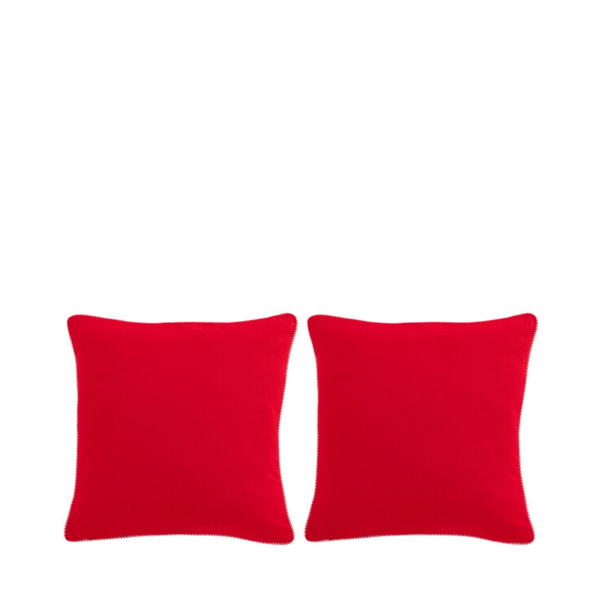 Coussins de Noël Hohoho + Moustache de Père Noël J-Line Lot de 2