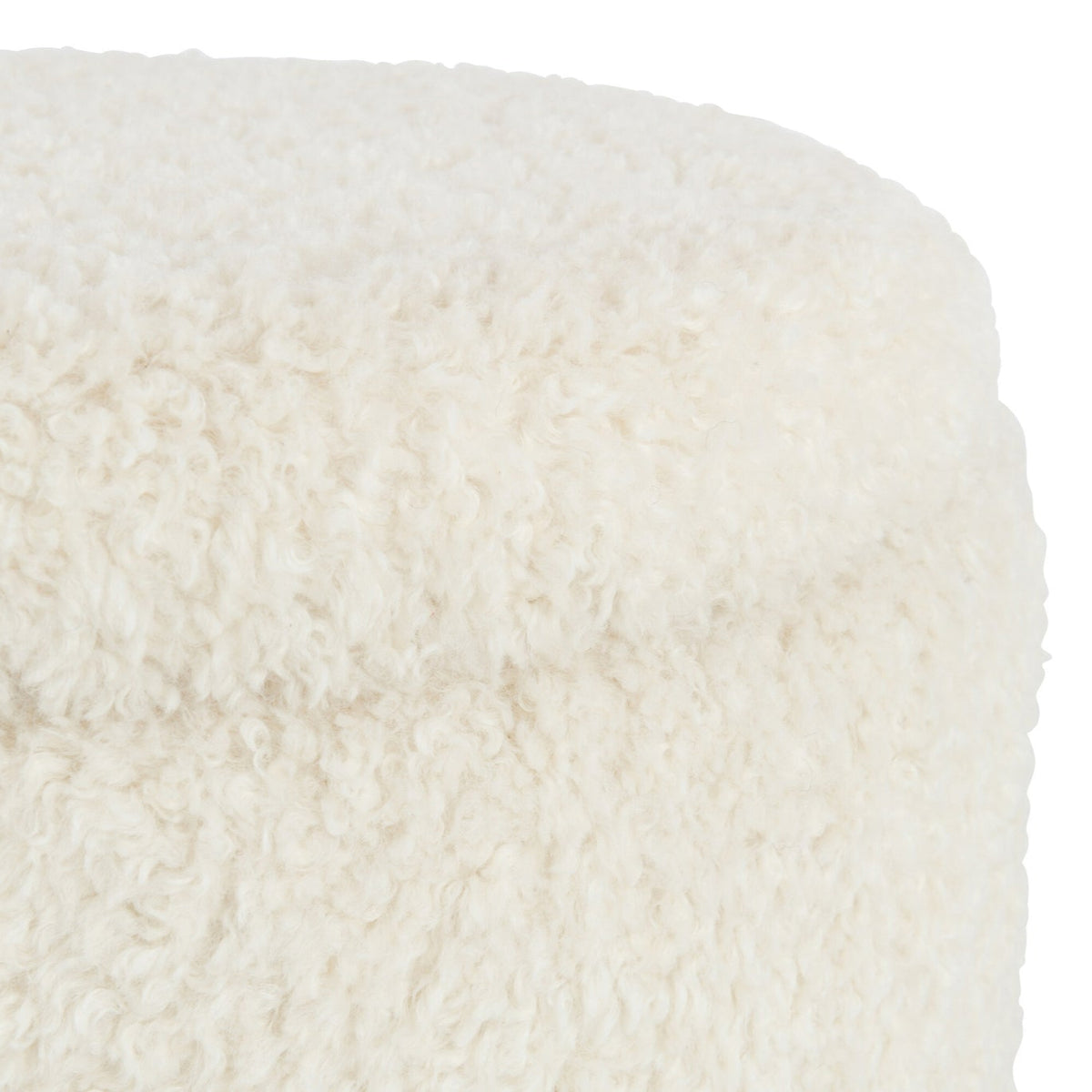 Pouf de rangement Teddy Polyester Blanc J-Line