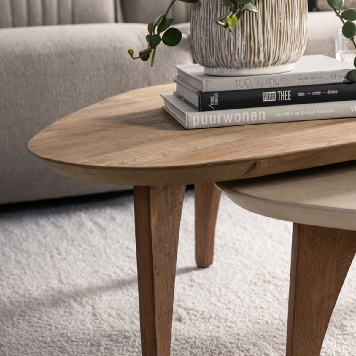 DTP Home Bliss mortex Table basse Pebble