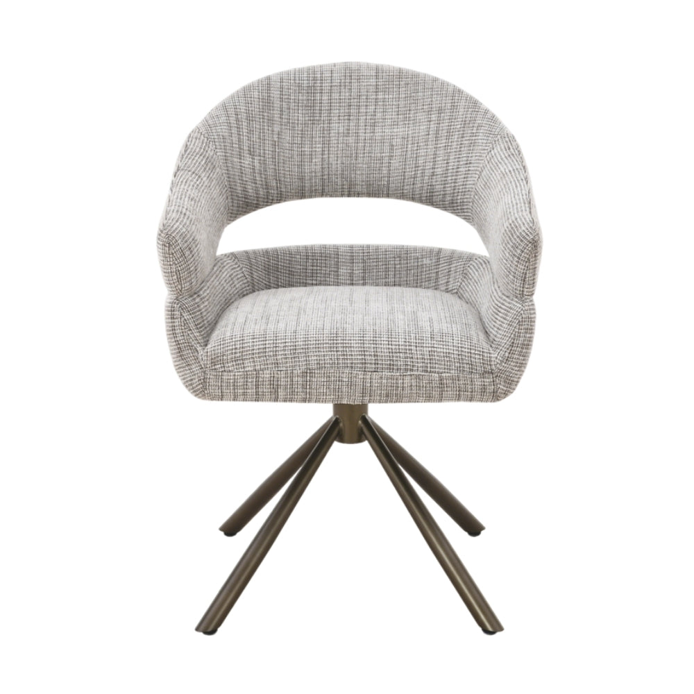 MUST Living Chaise de salle à manger pivotante Clooney Beige