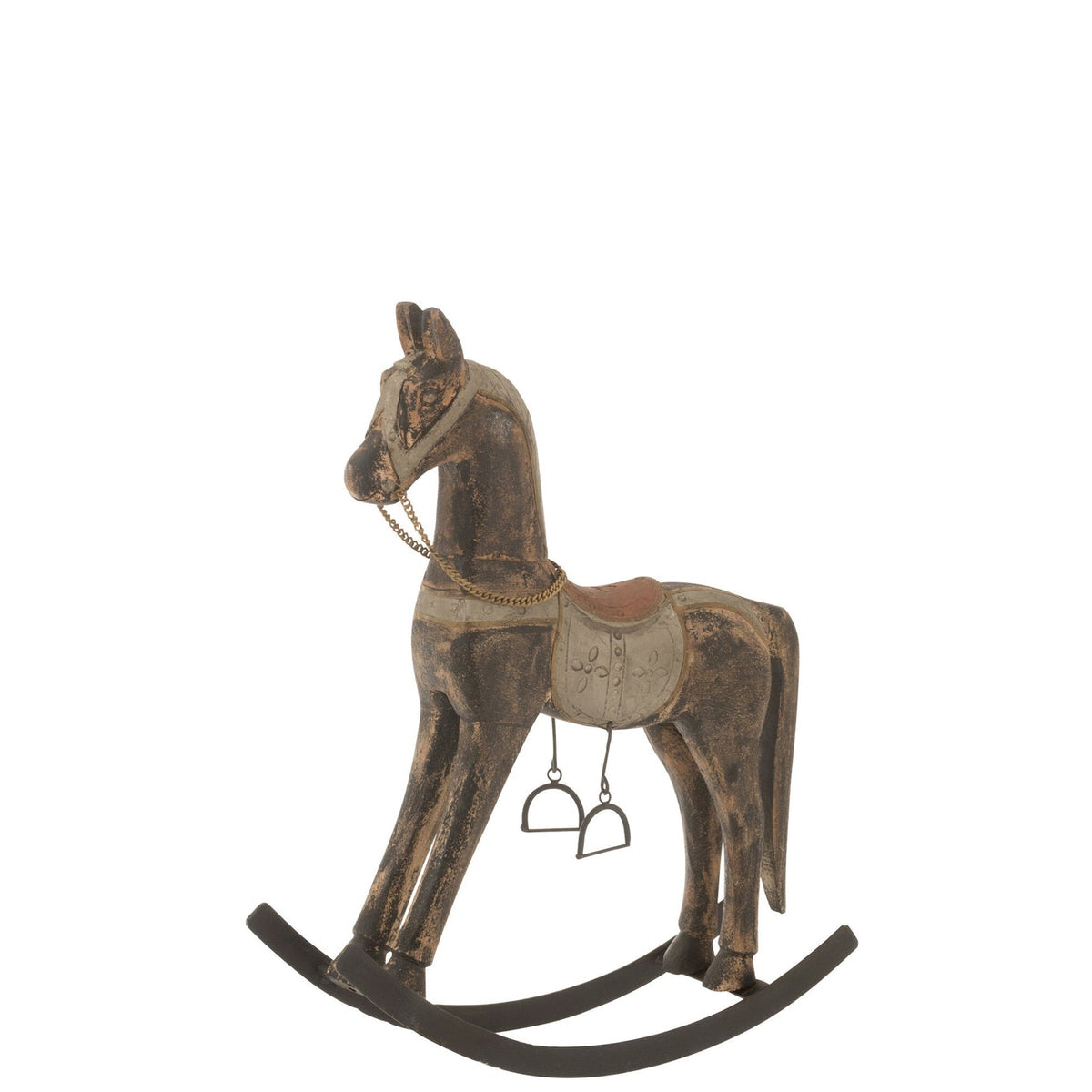 Cheval à bascule Topo Bois de manguier Mix Large J-Line