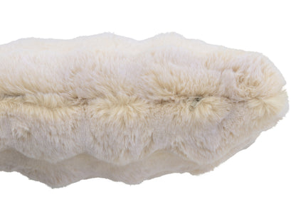 Coussin Wave Polyester Crème 45x45cm J-Line