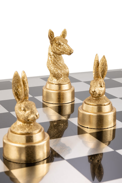 Jeu d’échecs Animaux Polyrésine Mix J-Line