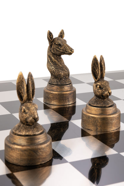 Jeu d’échecs Animaux Polyrésine Mix J-Line