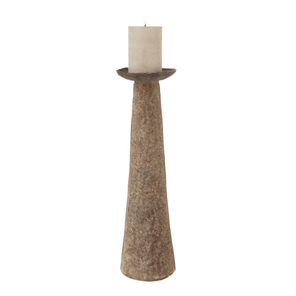 Lot de 2 bougeoirs bruns J-Line