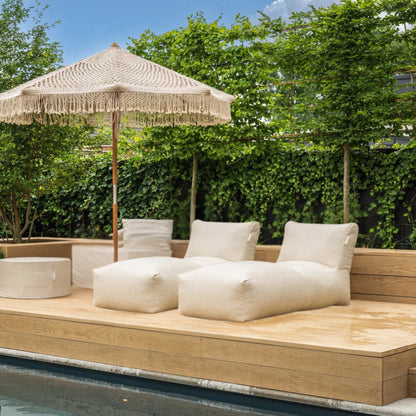 Chaise extra longue Boho beige - Laui Lounge™