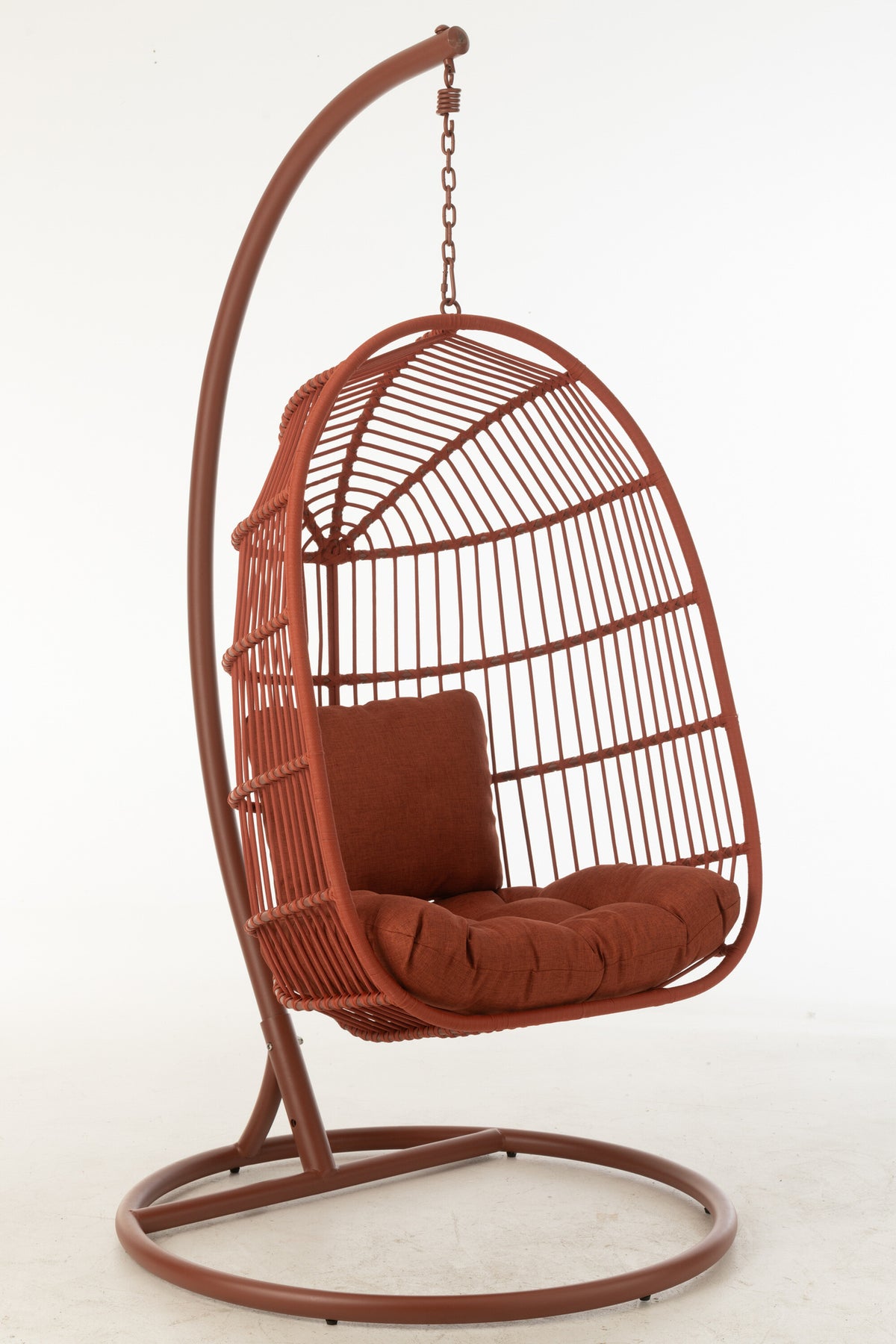 Chaise suspendue Egga Métal/Corde Rouge J-Line