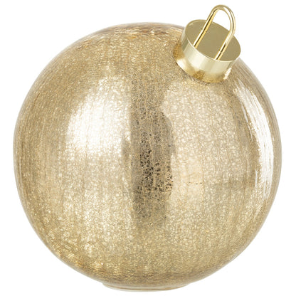 Boule de Noël en verre à LED couleur or, grande, J-Line