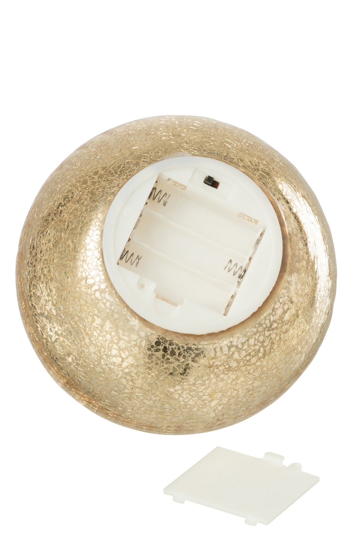 Boule de Noël en verre à LED couleur or, grande, J-Line