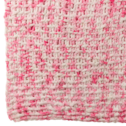Couverture en polyester rose/blanc J-Line