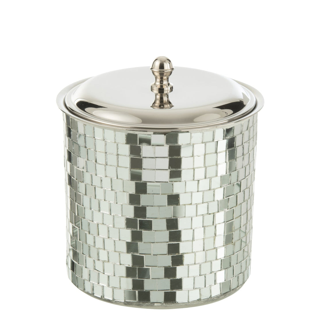 Seau à glaçons Mosaïque Acier inoxydable Argent  J-Line