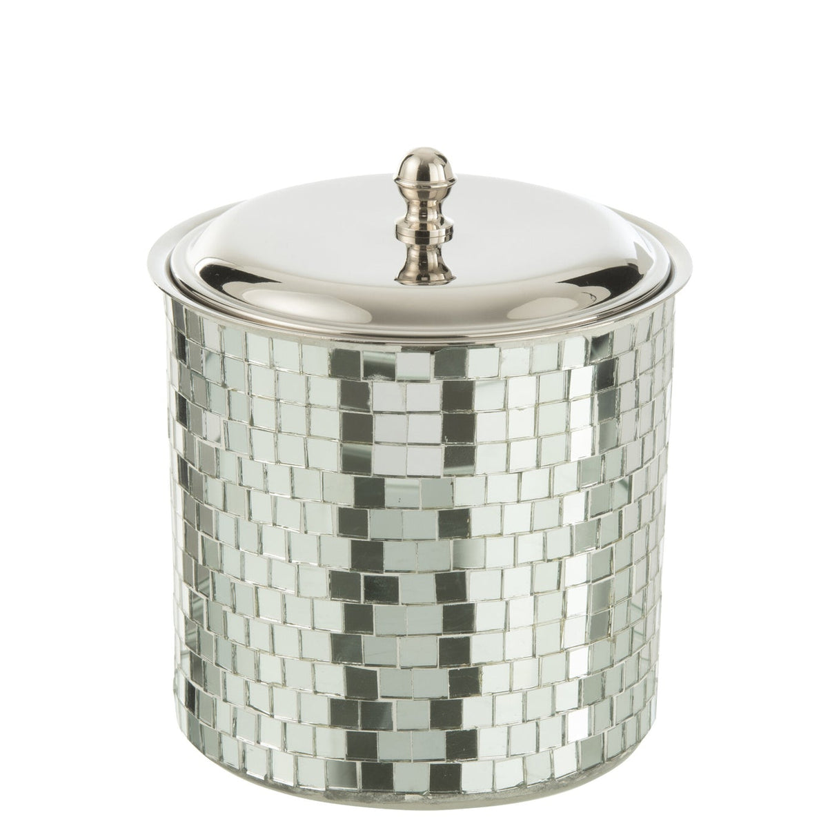 Seau à glaçons Mosaïque Acier inoxydable Argent  J-Line