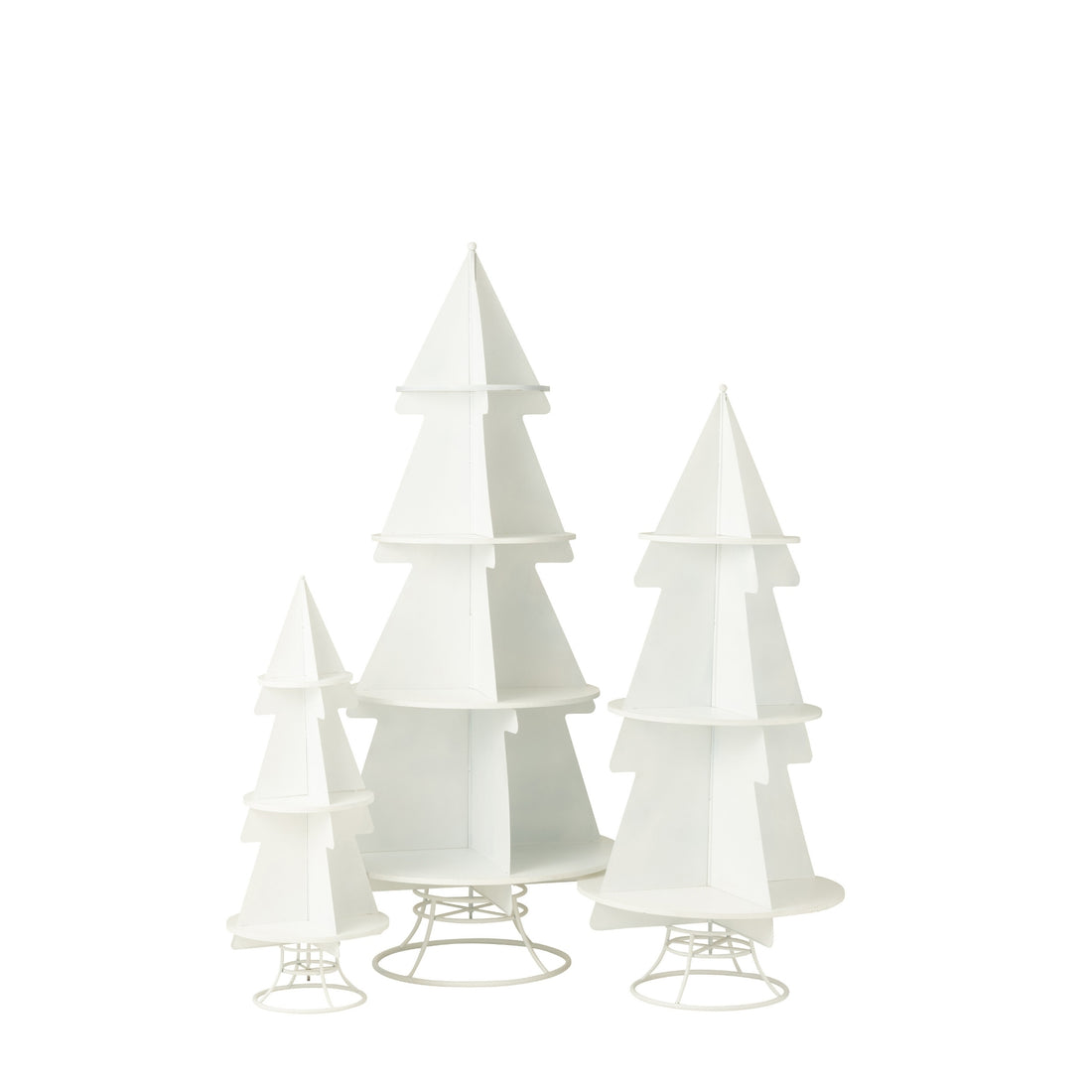 Sapin de Noël Display Métal Blanc Large J-Line