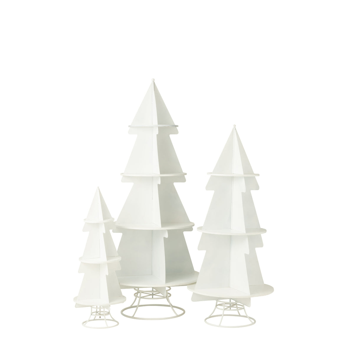 Sapin de Noël Display Métal Blanc Large J-Line