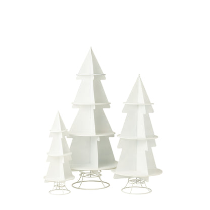 Sapin de Noël Display Métal Blanc Large J-Line
