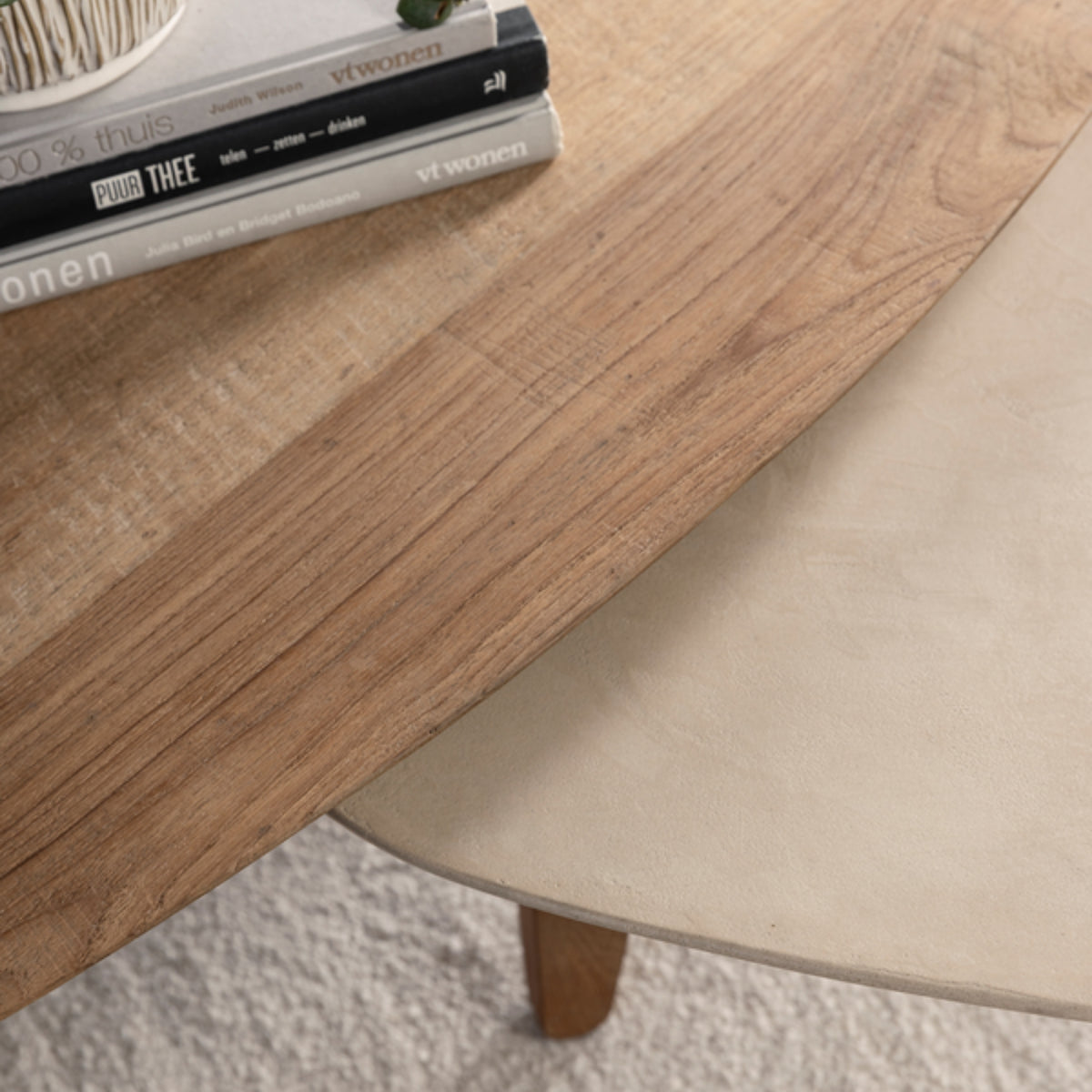 DTP Home Bliss mortex Table basse Pebble