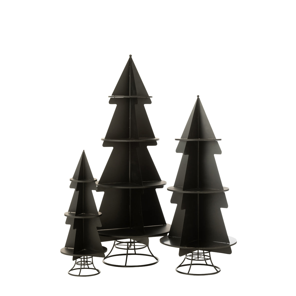 Sapin de Noël Display Métal Noir Petit J-Line