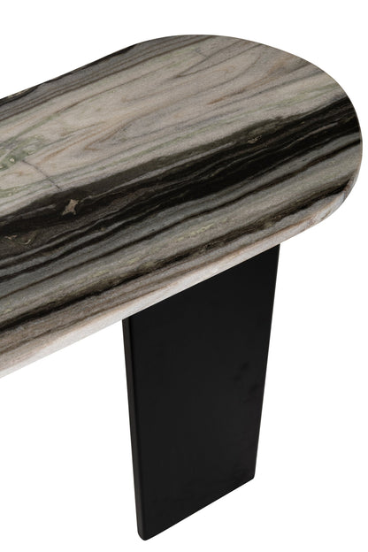 Console Mathilde Marbre Noir/Gris J-Line