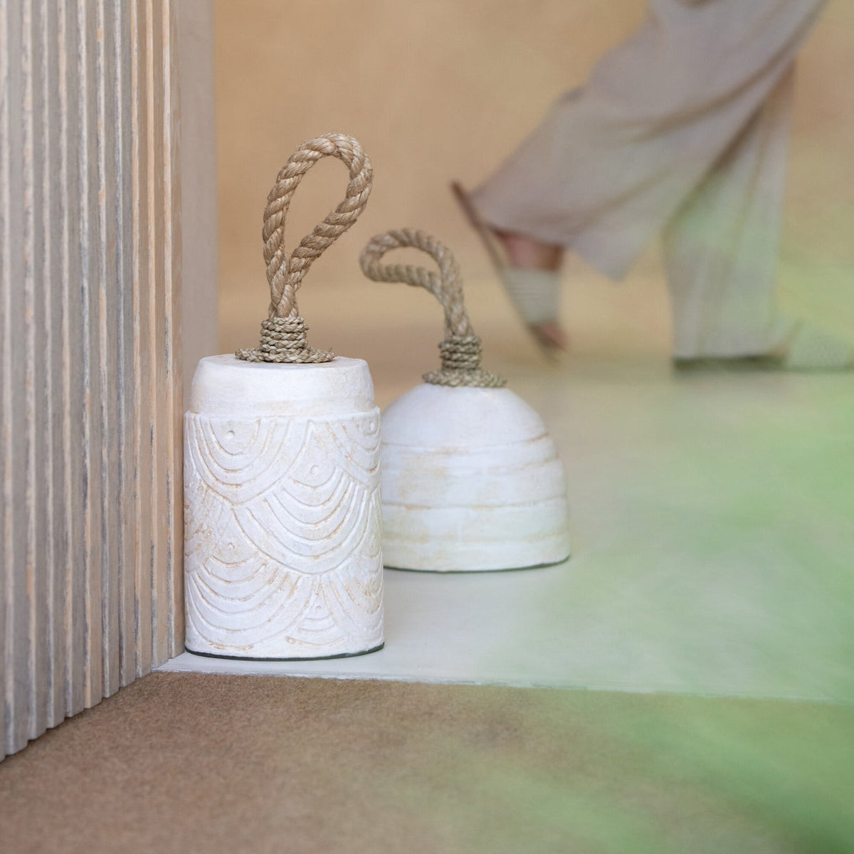Butée de porte Terracotta Blanc Assortiment De 3 J-Line