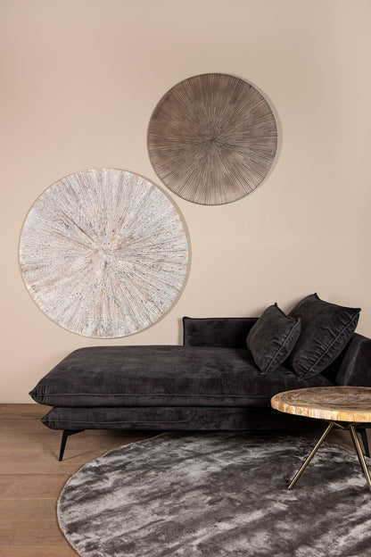 Panneau mural Zapp côtelé rond blanc large PTMD
