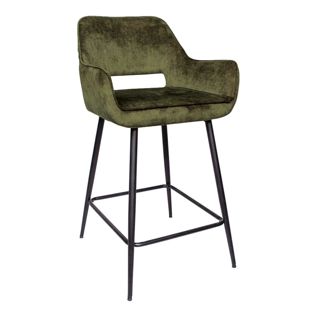 Lot de 2 tabourets de bar Fal Low Velvet vert PTMD