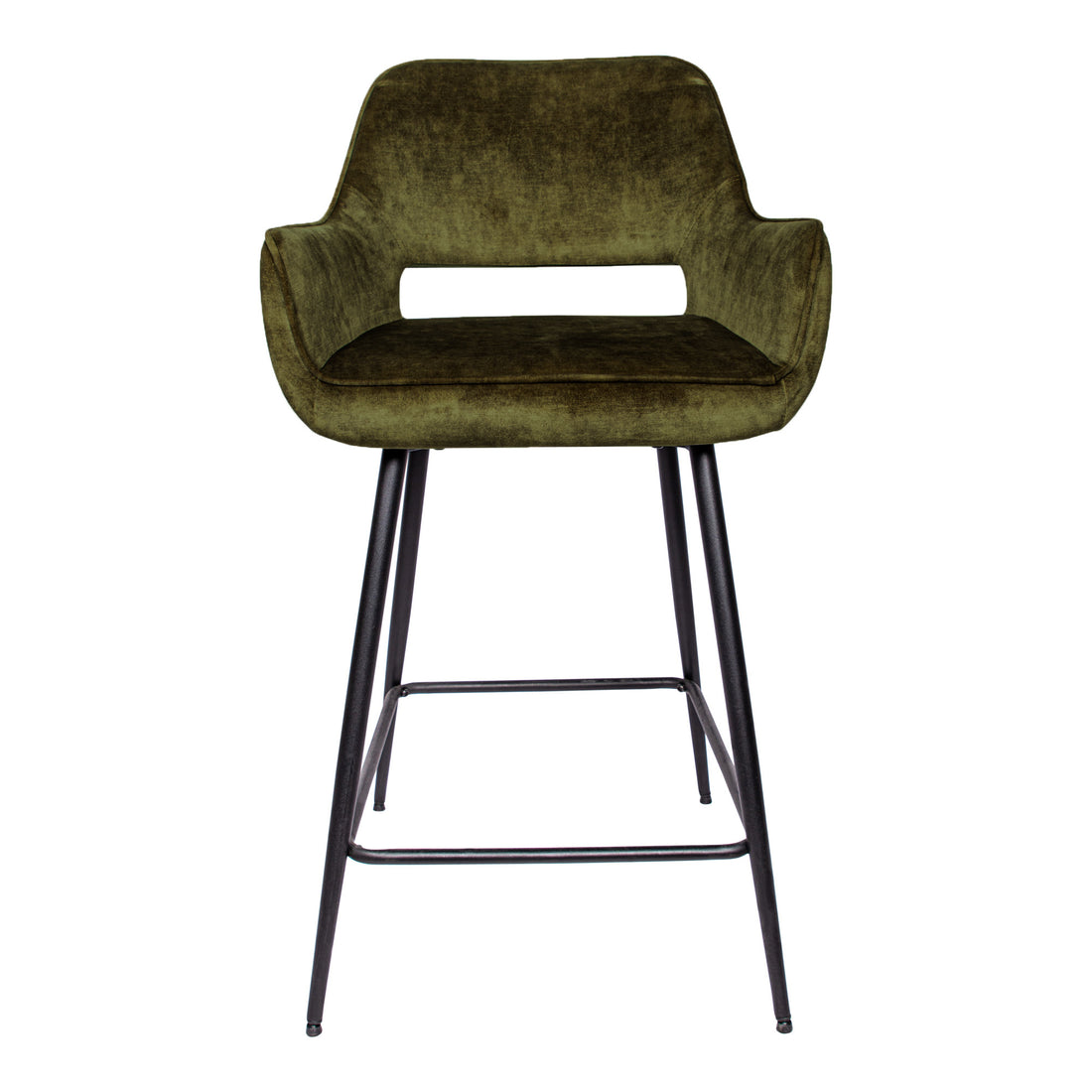 Lot de 2 tabourets de bar Fal Low Velvet vert PTMD