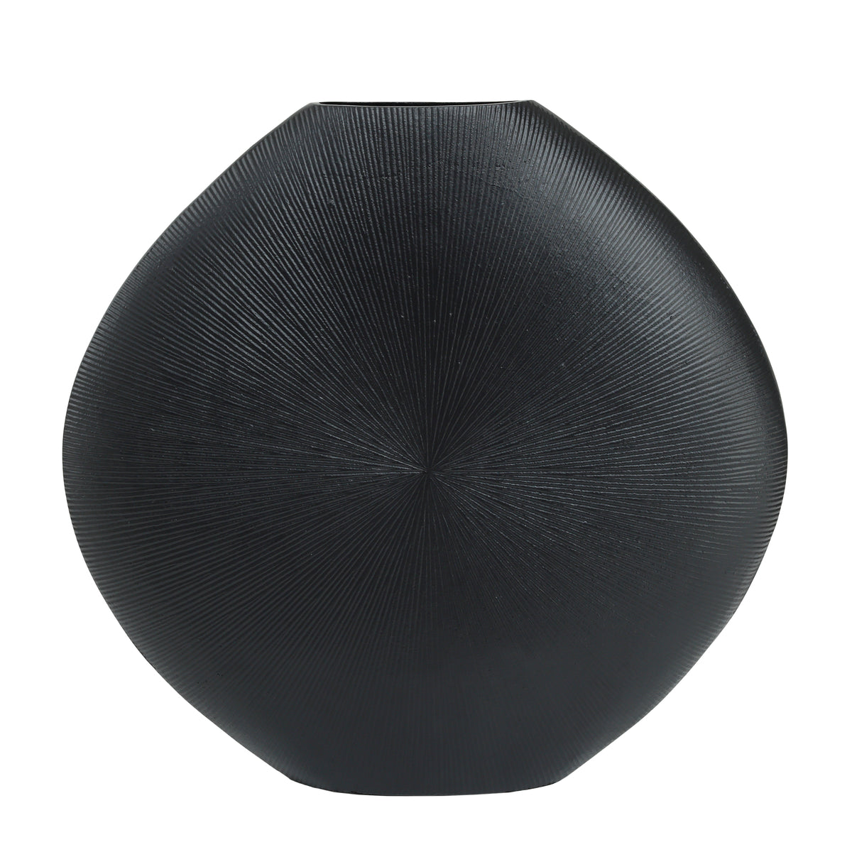 Tiro Noir Aluminium Pot Ovale Motif Rayé PTMD