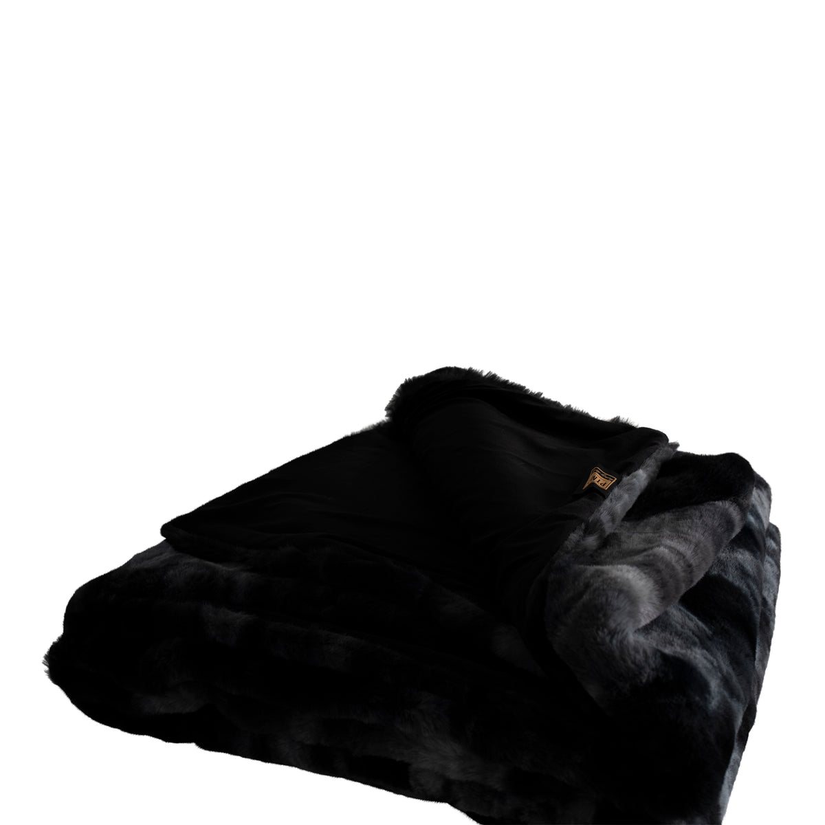 Plaid Linde Velours Noir 220x240cm PTMD