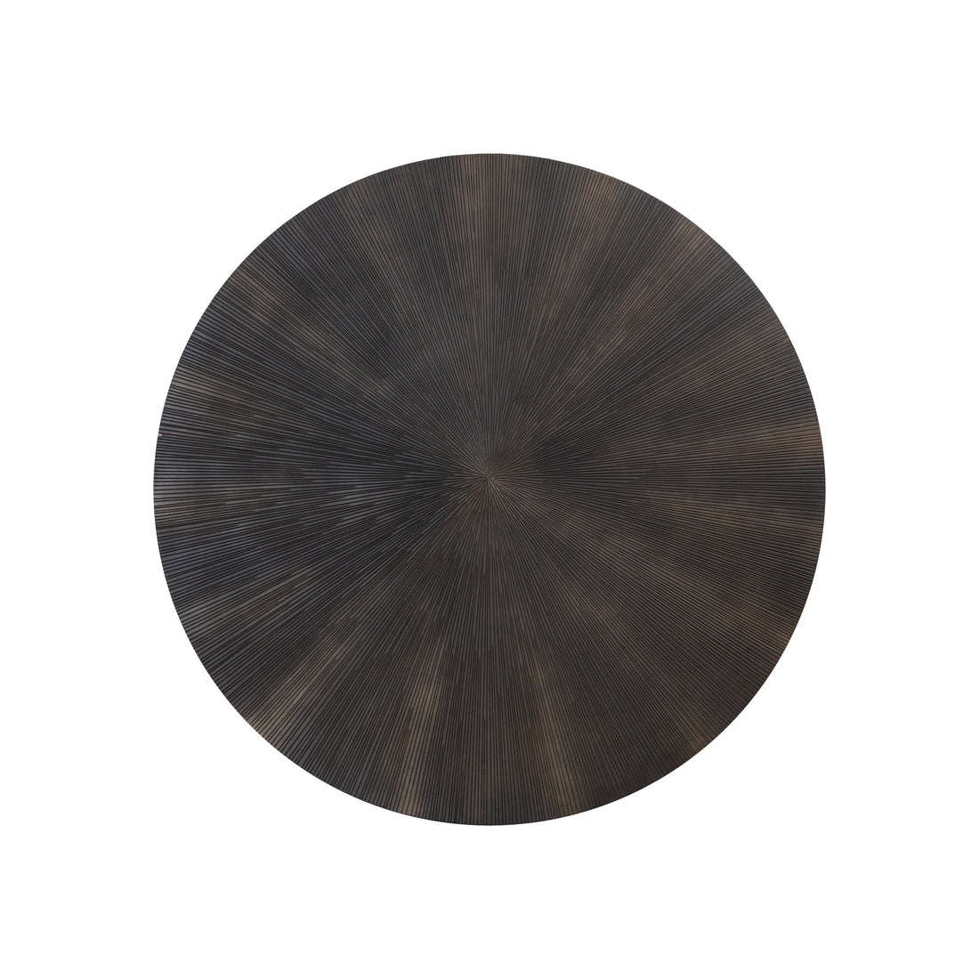 Panneau mural rond Zapp en MDF noir avec or PTMD