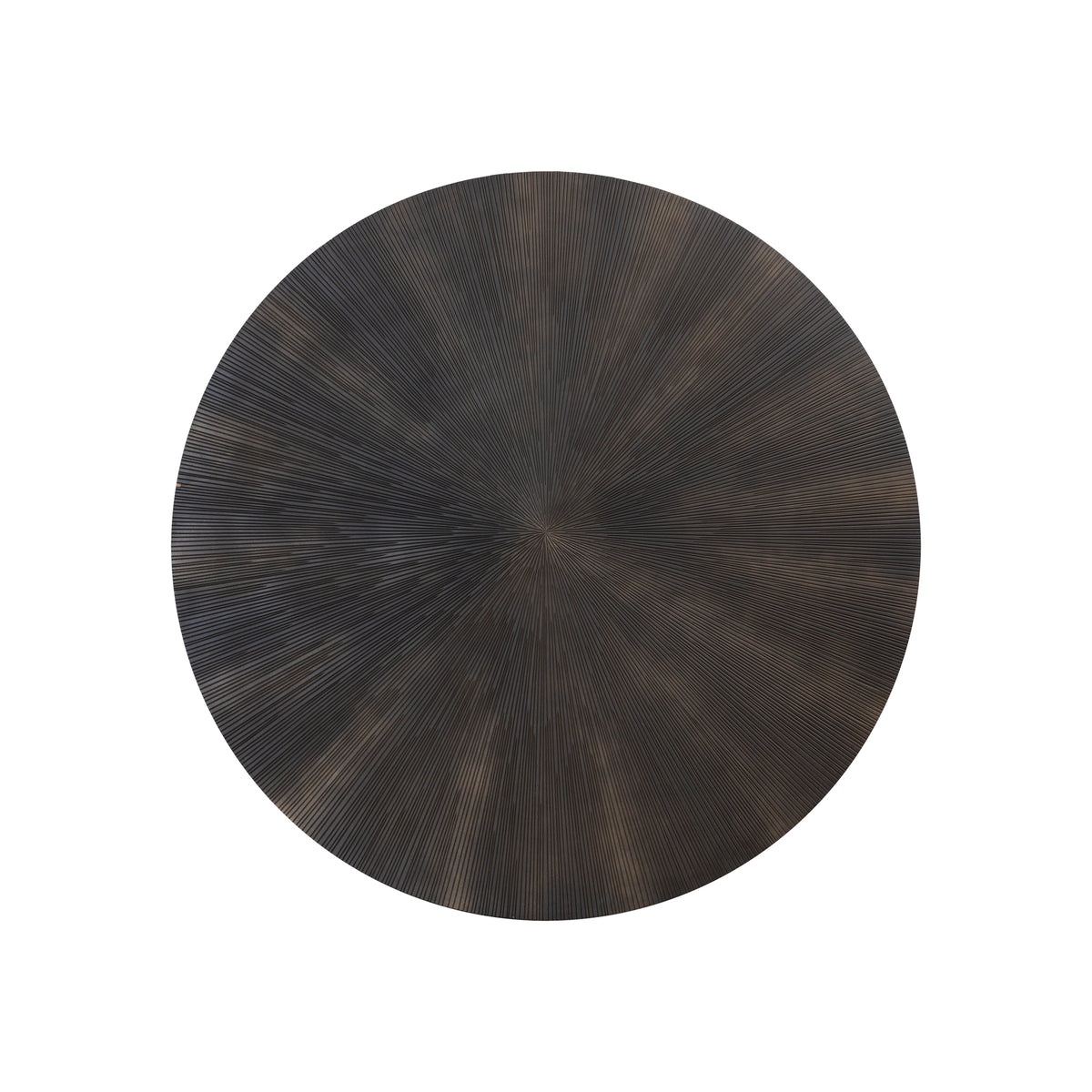 Panneau mural rond Zapp en MDF noir avec or PTMD