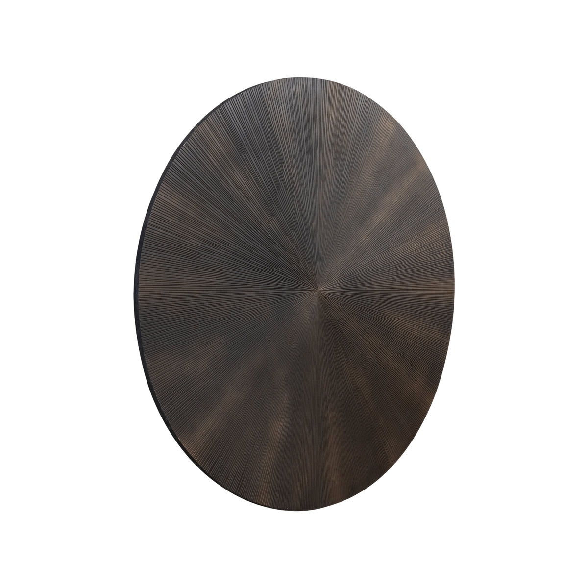 Panneau mural rond Zapp en MDF noir avec or PTMD
