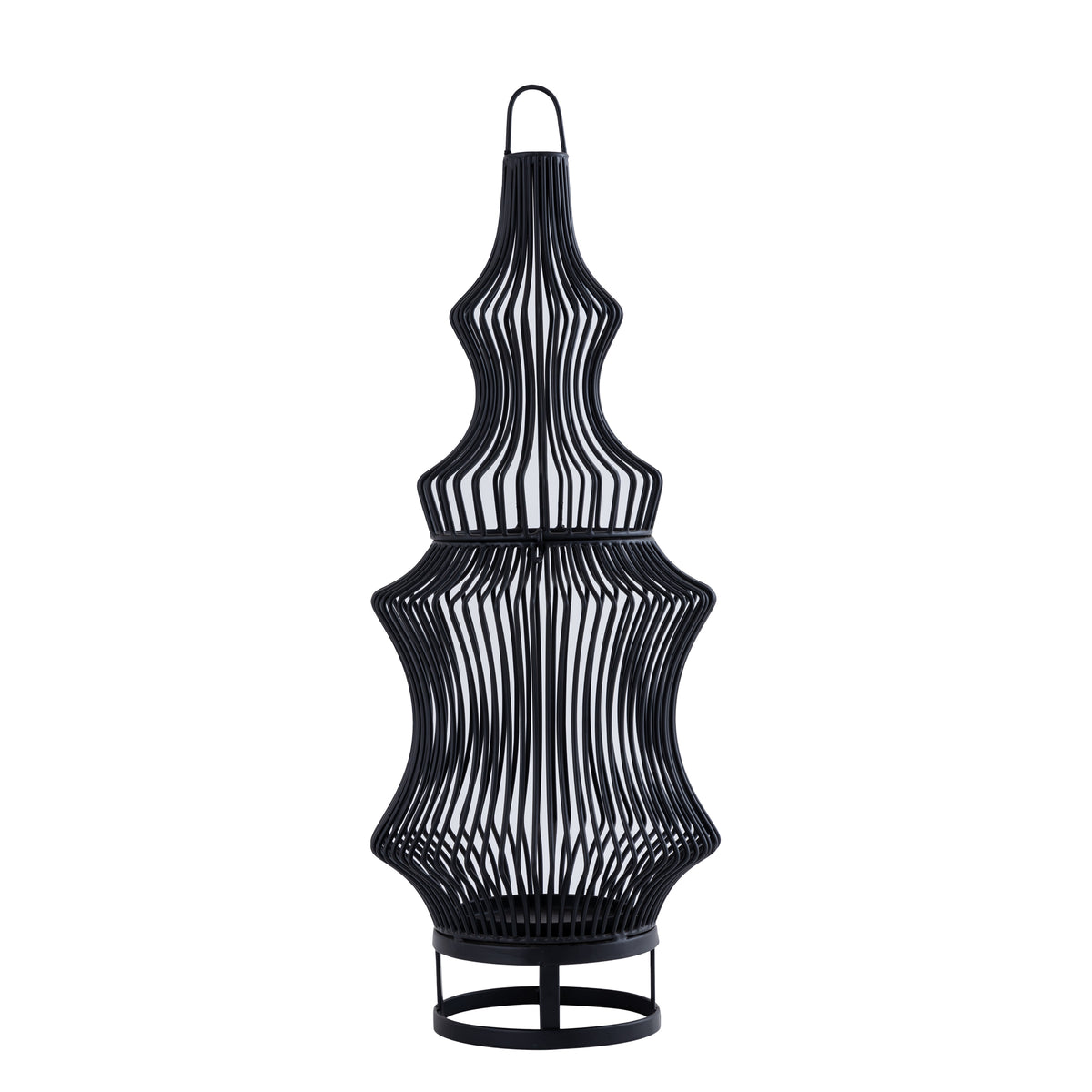 Tobin Lanterne - 23x23x60 cm - Fer - Noir PTMD