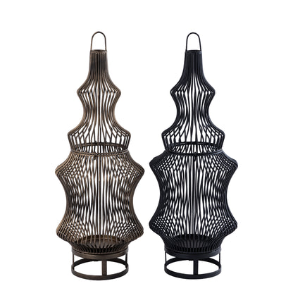 Tobin Lanterne - 23x23x60 cm - Fer - Noir PTMD