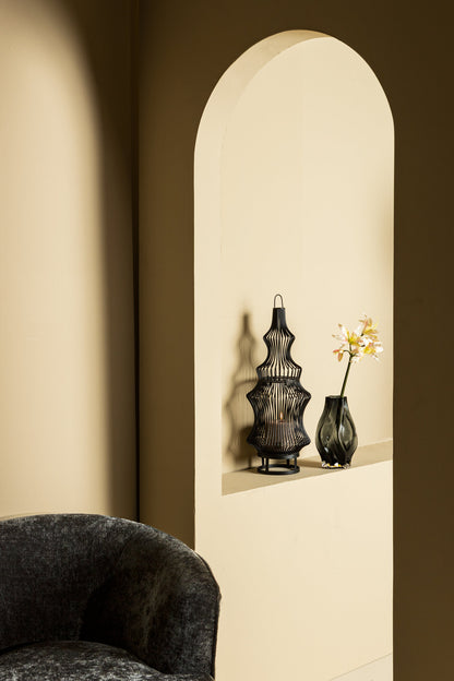 Tobin Lanterne - 23x23x60 cm - Fer - Noir PTMD