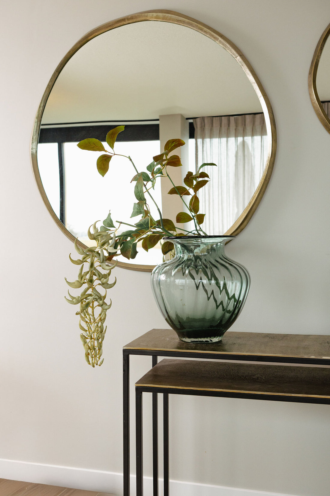 Miroir Limara - 115x115x2 cm - Aluminium - Laiton PTMD