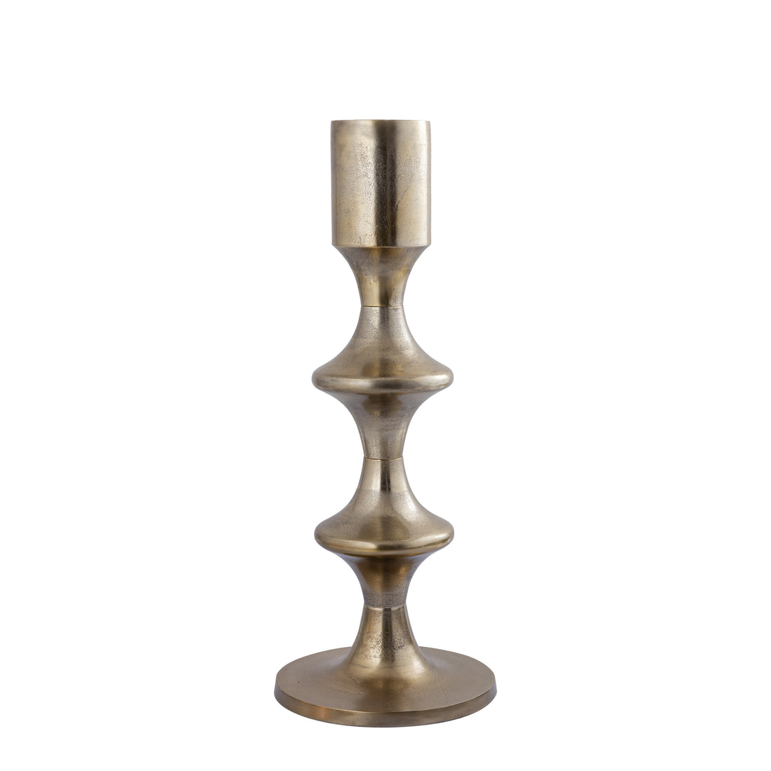 Taika Gold languettes basses rondes en aluminium pour bougie H73cm PTMD