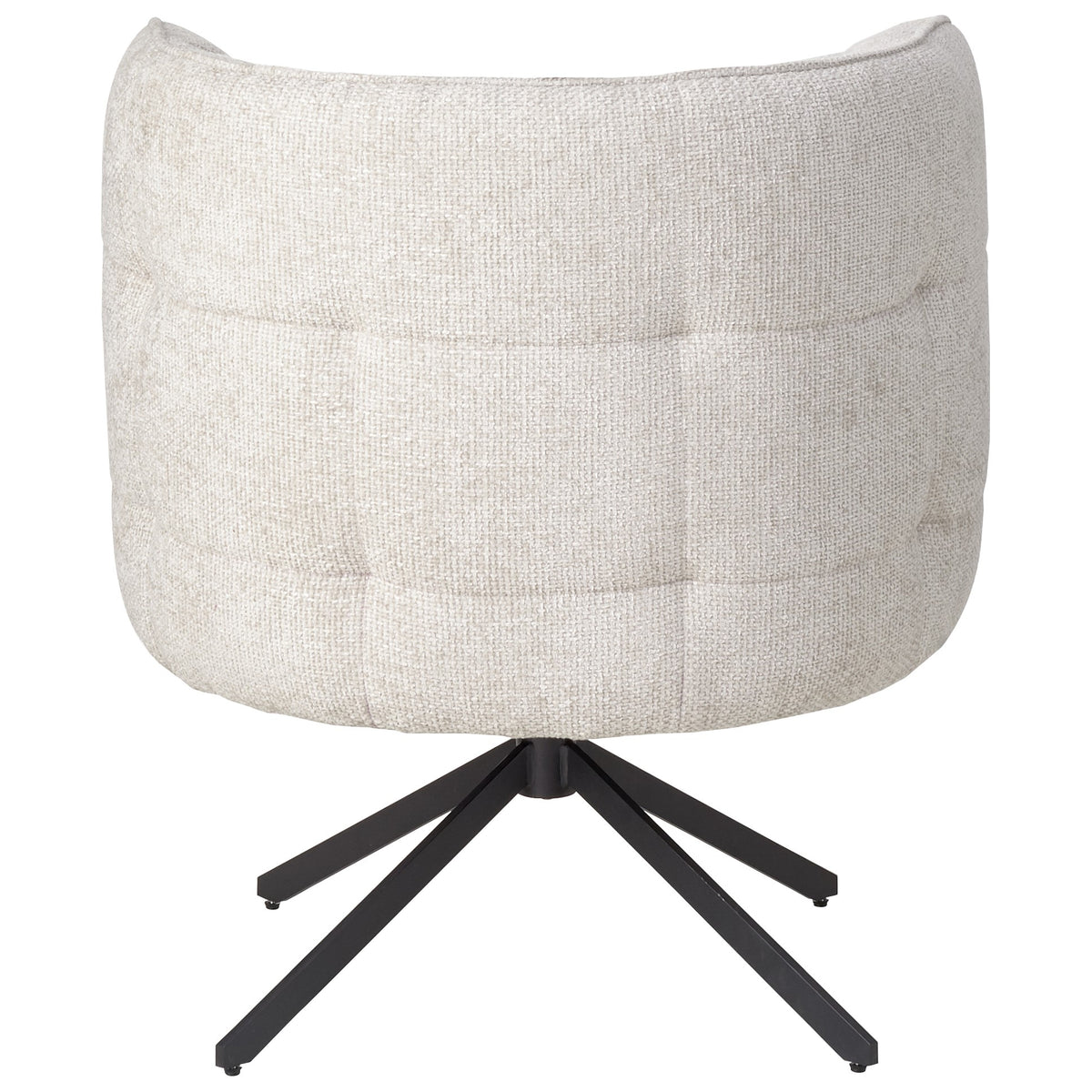 Chaise de salle à manger Odin Cream Legacy 15, pieds noir mat PTMD