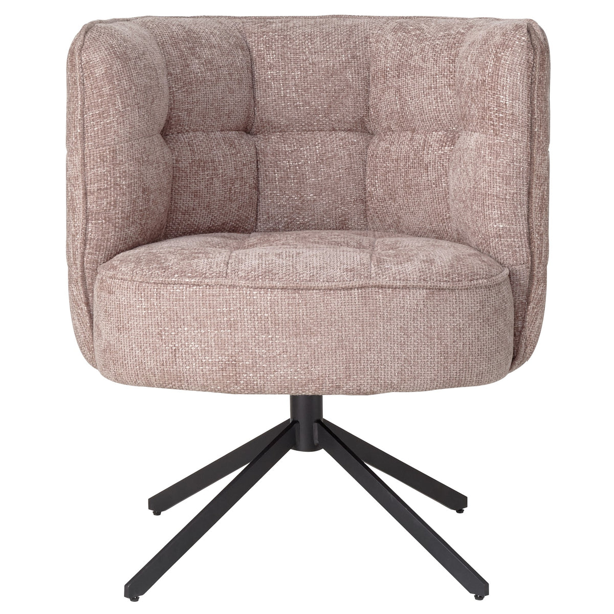 Chaise de salle à manger Odin Pink Legacy 14 Flamingo, pieds noirs PTMD
