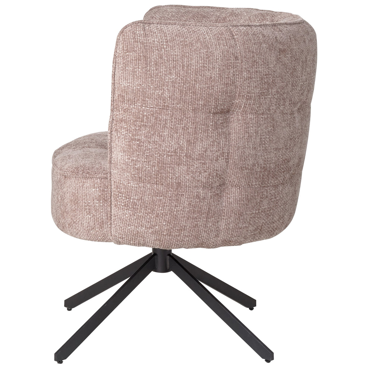 Chaise de salle à manger Odin Pink Legacy 14 Flamingo, pieds noirs PTMD