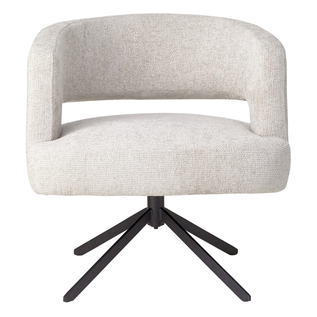 Chaise de salle à manger Baldr Cream Legacy 15, pieds noirs tourterelle PTMD