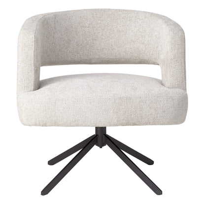 Chaise de salle à manger Baldr Cream Legacy 15, pieds noirs tourterelle PTMD