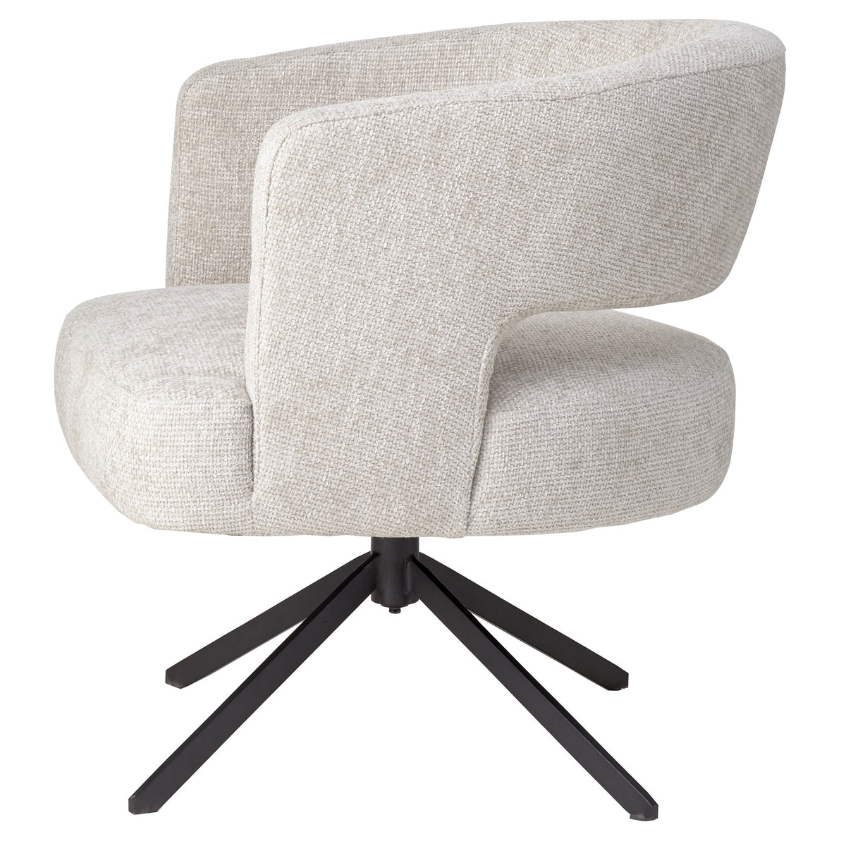 Chaise de salle à manger Baldr Cream Legacy 15, pieds noirs tourterelle PTMD