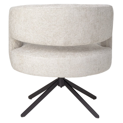 Chaise de salle à manger Baldr Cream Legacy 15, pieds noirs tourterelle PTMD