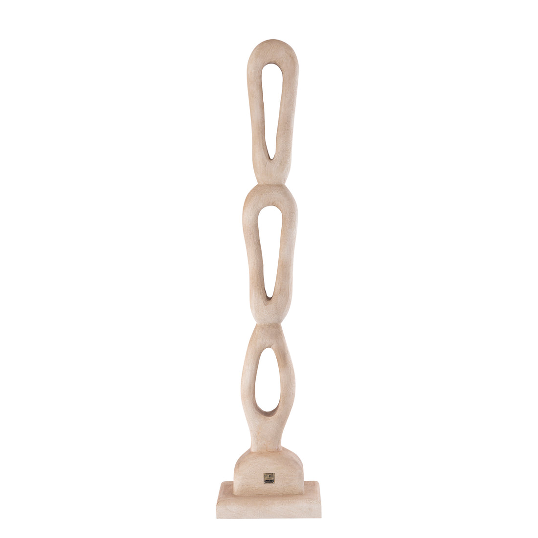 Rhyce Statue en bois de manguier naturel figure ouverte L PTMD