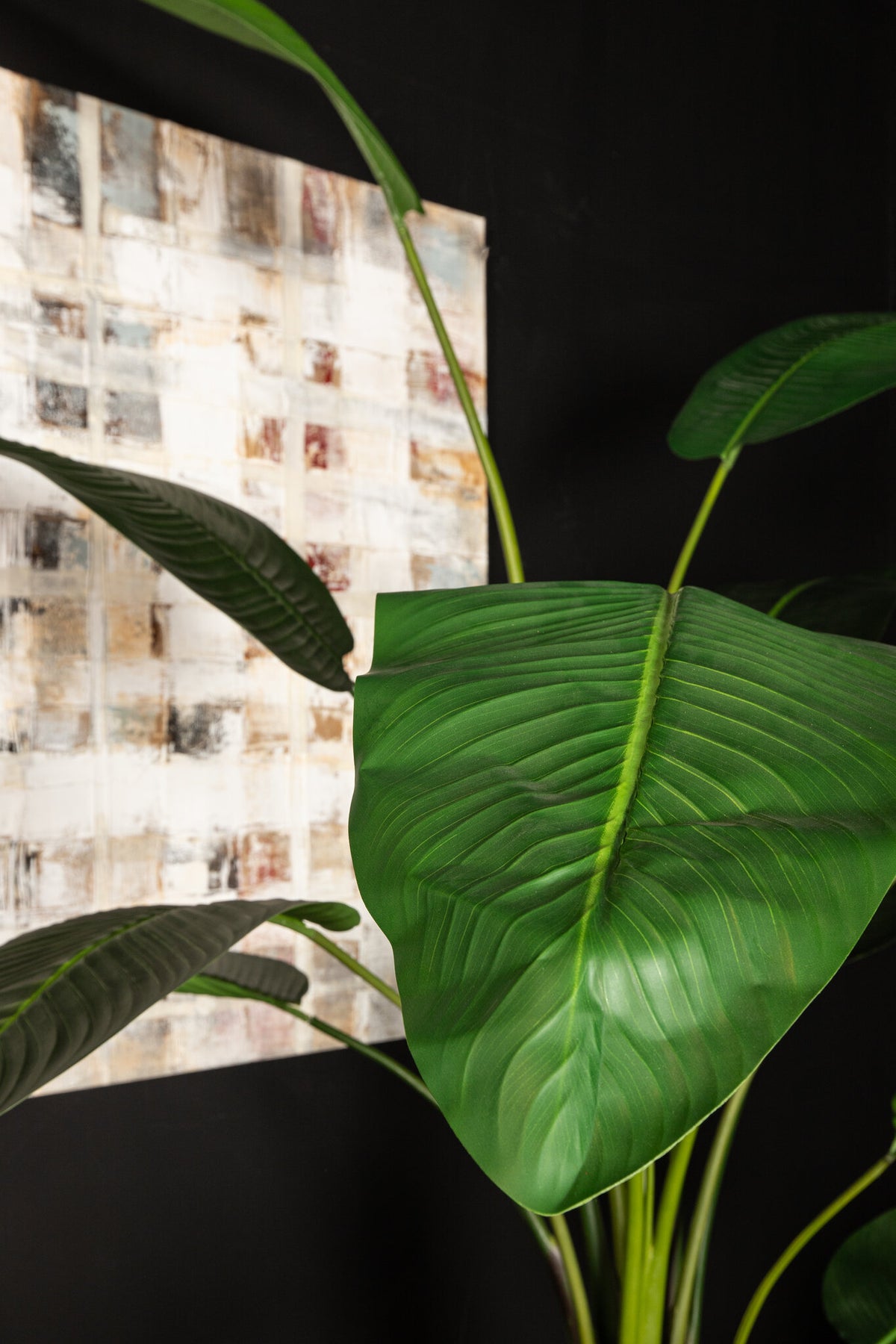 Plante artificielle Strelitzia en PE vert Real Touch L 110x63x235cm PTMD