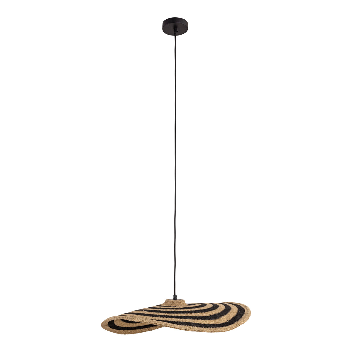 Loulou Suspension ondulée en jonc naturel petite PTMD