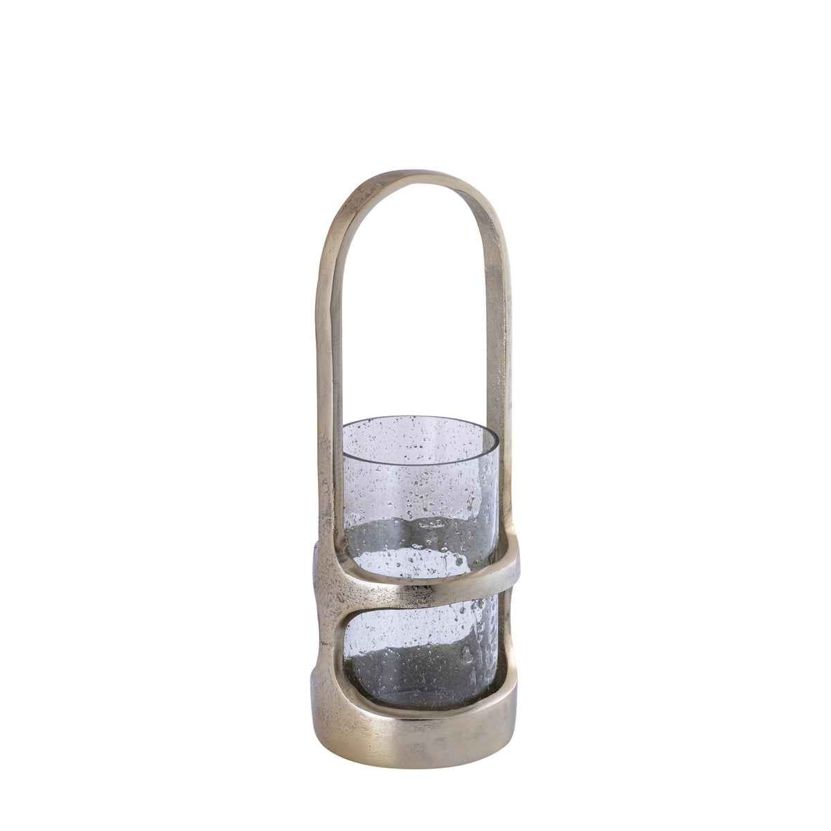 Lanterne Rahana S - 14x14x40 cm - Aluminium - Or PTMD