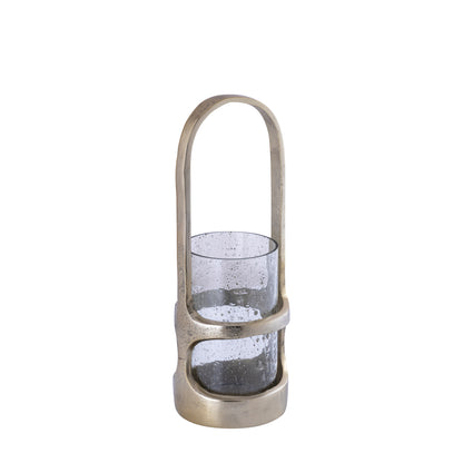 Lanterne Rahana S - 14x14x40 cm - Aluminium - Or PTMD