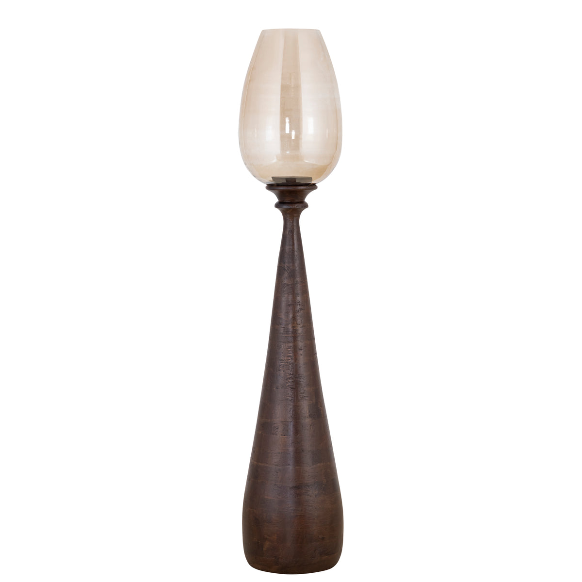 Midi Bois de manguier Stormlight Verre fumé marron Grand PTMD